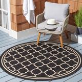 Black/White 79 x 23 in Area Rug - Winston Porter Herefordshire Geometric Black/Beige Indoor/Outdoor Area Rug, Synthetic | 79 W x 23 D in | Wayfair