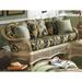 Bayou Breeze Keiper 75" Square Arm Sofa w/ Reversible Cushions, Wicker in Black | 32.5 H x 75 W x 34 D in | Wayfair