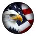 The Holiday Aisle® Maranda Eagle Flag Wall Art Metal | 36 H x 36 W x 1 D in | Wayfair 36873BD01AB447D5AF92D17F27A629C5