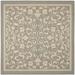 White 79 x 0.25 in Area Rug - Fleur De Lis Living Galena Floral Gray/Natural Indoor/Outdoor Area Rug | 79 W x 0.25 D in | Wayfair