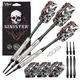 Viper by GLD Products Sinister 95% Tungsten Soft Tip Darts, Beveled Barrel, 18 Grams (21-3504-18)