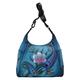 Anna by Anuschka Damen Handbemaltes vielen Taschen, Blumenmuster Hobo Handtasche | Echtes Leder, Denim Paisley Floral