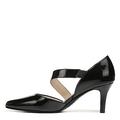 LifeStride Damen Suki Pumps, schwarzer Lack, 41.5 EU Weit