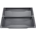Bosch HEZ530000 Oven Accessories, 2 Universal Pans, Slim Format, Grey, Made in Germany