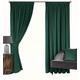 Silverthorn Tex MONTREAL – SOFT LUXURY VELOUR CURTAINS – LINED TAPE TOP CURTAINS (Green, 229 x 183cm (90" x 72"))