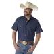 Wrangler Herren Cowboy Cut Western Two Pocket Kurzarm Snap Arbeitsshirt, Blau, XL