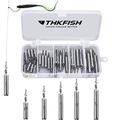 THKFISH Angelzubehör Set Gewichte Angeln Sinker Angeln Drop Shot Gewichte Angelgewichte Kit Drop Shot Rig A-Schlank Gestaltenn Gewichte 28 Stück