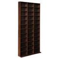 528 DVD/1116 CD Adjustable Storage Rack Shelf Book Display Tower Wood Unit Living Room (Espresso)