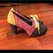 Anthropologie Shoes | Anthropologie Pilcro Suede Colorblock Heels (6) | Color: Brown/Pink | Size: 6