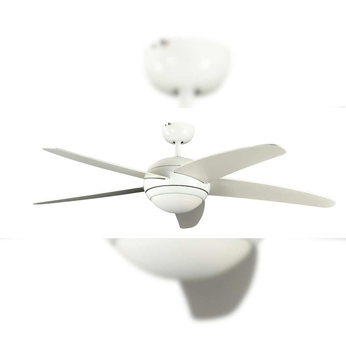 Pepeo Deckenventilator Melton Weiß mit Licht 132 Image