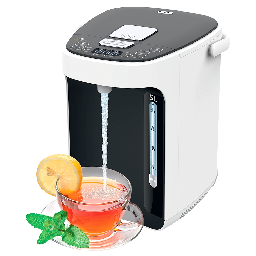 BEM TITAN 2.1 Thermopot 5L Wasserkocher, Heißwasserspender, Pumpkanne 5L Thermoskanne mit Temperatureinstellung Kindersicherung Warmhaltefunktion Image