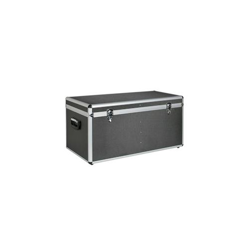 Transportbox/Werkzeugbox m. Alurahmen, Inhalt 100 Liter, LxBxH 730 x 380 x 360 mm, abschließbar, anthrazit