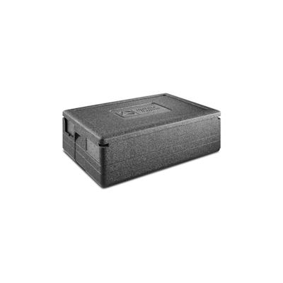 thermohauser EPP-Thermobox GN 1/1 Gastrostar schwarz, 30 L, mit Deckel und 5-farbigem Einsteckkartenset