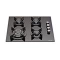 MILLAR GH6041XEB 60cm Built-in 4 Burner Black Gas on Glass Hob/Cooker/Cooktop with FFD