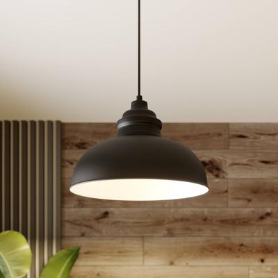 Lindby Hängeleuchte Cliona, schwarz, Metall, Ø 31 cm, E27 Image