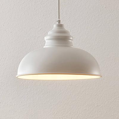 Lindby Hängeleuchte Cliona, weiß, Metall, Ø 31 cm, E27 Image