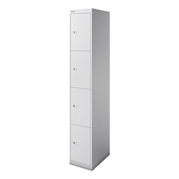 Bisley Garderobenschrank »Office« 1x 40 cm tiefes Abteil mit 4 Fächern grau, 30.5x180.2x45.7 cm