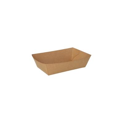 PAPSTAR 1000 Snacktrays, Pappe "pure" 4,3 cm x 7,8 cm x 13 cm braun