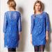 Anthropologie Dresses | Anthropologie Hd In Paris Overture Blue Lace Shift | Color: Blue | Size: L