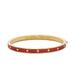 Kate Spade Jewelry | Kate Spade Red ‘Spot The Spade’ Bangle Bracelet | Color: Gold/Red | Size: Os