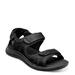 Nunn Bush Rio Vista 3-Strap River Sandal - Mens 8 Black Sandal W