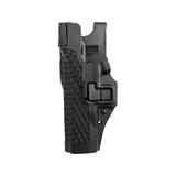 BlackHawk SERPA Level 3 Auto Lock Duty Holsters Glock 19/Glock 23/Glock 31/Glock 32/Glock 17/Glock 22 Left Hand Basketweave Black 44H100BW-L