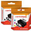 Cartridgex Black & Tri-Colour Remanufactured Ink Cartridges Replacement for hp 15 / HP 17 HP DeskJet 816C 840C 845C