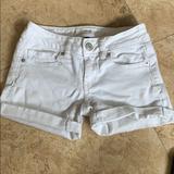 American Eagle Outfitters Shorts | Ae American Eagle White Denim Shorts 00 | Color: White | Size: 00