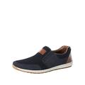 Rieker Herren Frühjahr/Sommer 08869 Slipper, Blau (Pazifik/Navy/Amaretto 14), 45 EU