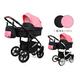 Stroller Pram Pushchair 3in1 2in1 Buggy Car seat Car seat Sports seat Optimum by ChillyKids Black Coral 2in1 Without car seat