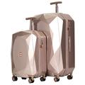 kensie Damen 3D Edelstein TSA Lock Hardside Spinner Gepäck, Roségold, 2 Piece Set (28"/20"), Damen 3D Edelstein TSA Schloss Hardside Spinner Gepäck