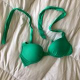 American Eagle Outfitters Swim | Aerie Push Up Bikini Top | Color: Green | Size: S