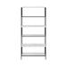 CosmoLiving by Cosmopolitan Ella 62.99" H x 29.7" W Standard Bookcase Wood/Metal in Black | 62.99 H x 29.7 W x 12.99 D in | Wayfair 4040891COM