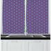 East Urban Home Ambesonne Inspired Symmetric Pattern w/ Rounds & Circles Kitchen Curtain Polyester | 39 H x 55 W x 2.5 D in | Wayfair