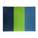 Blue/Green 96 x 0.25 in Area Rug - East Urban Home Striped Midnight Blue/Aurora Green/Lake Blue Area Rug Chenille | 96 W x 0.25 D in | Wayfair