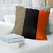 East Urban Home Anaheim Hockey Linen Striped Pillow Polyester/Polyfill/Linen in Orange/Black/Yellow | 14 H x 14 W x 3 D in | Wayfair
