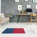 Blue/Navy 60 x 0.25 in Area Rug - East Urban Home Los Angeles Flatweave Navy Blue/Red/White Rug Polyester | 60 W x 0.25 D in | Wayfair