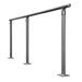 ModVue 38" H x 96" W x 1.9" D Aluminum Handrail Metal | 38 H x 96 W x 1.9 D in | Wayfair 73030829