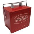 Coca-Cola Retro Ice Chest Style Electric Cooler, 12V DC 110V AC 6 Can Plastic | 10.25 H x 9.5 W x 6.9 D in | Wayfair CRT06