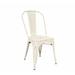 ERF, Inc. Slat Back Stacking Side Chair Metal in White | 33 H x 19 W x 18 D in | Wayfair ERP-226