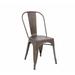 ERF, Inc. Slat Back Stacking Side Chair Metal in Black | 33 H x 19 W x 18 D in | Wayfair ERP-231