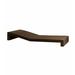 Vondom Jut 78.75" Long Single Chaise Plastic in Brown | 11.75 H x 31.5 W x 78.75 D in | Outdoor Furniture | Wayfair 44404-BRONZE