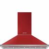 SMEG Portofino 48" 600 CFM Convertible Wall Mount Range Hood Stainless Steel in Red | 48 W x 20 D in | Wayfair KPF48URD