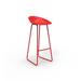 Vondom Vases Patio Bar Stool Plastic in Red | 34.25 H x 15.75 W x 17 D in | Wayfair 47071-RED