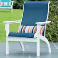 Telescope Casual Sling Adirondack Chair Plastic/Resin in Blue | 38.5 H x 30.75 W x 29.5 D in | Wayfair 9A7K20201