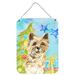 The Holiday Aisle® Long Haired Chihuahua Christmas Hanging Prints Decorative Accent Metal | 12 H x 16 W x 0.03 D in | Wayfair