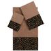 Etta Avenue™ Eugene 3 Piece Turkish Cotton Towel Set Terry Cloth/Turkish Cotton in White/Black/Brown | 27 W in | Wayfair