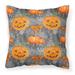 The Holiday Aisle® Watecolor Halloween Pumpkins Outdoor Throw Pillow Polyester/Polyfill blend | 18 H x 18 W x 3 D in | Wayfair