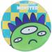 Touchdog Cartoon Alien Monster Rounded Cat & Dog Mat Polyester in Green | 1 H x 26 W x 26 D in | Wayfair PB101