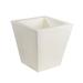Vondom Cono Cuadrado - High Square Resin Cone Pot Planter - Basic Resin/Plastic in White | 19.75 H x 19.75 W x 11.75 D in | Wayfair 41150A-WHITE